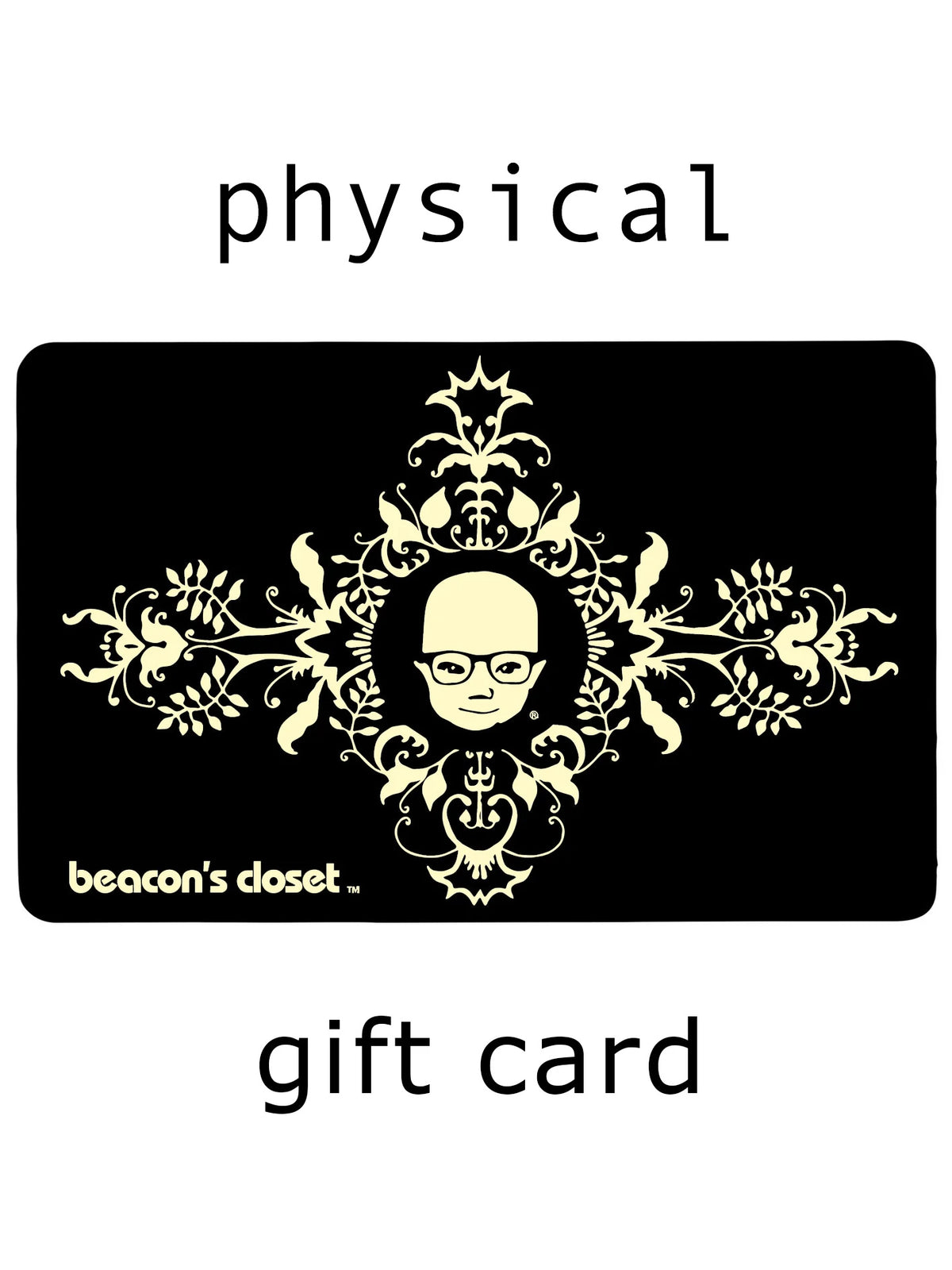 in store gift card (physical) — beacon's closet
